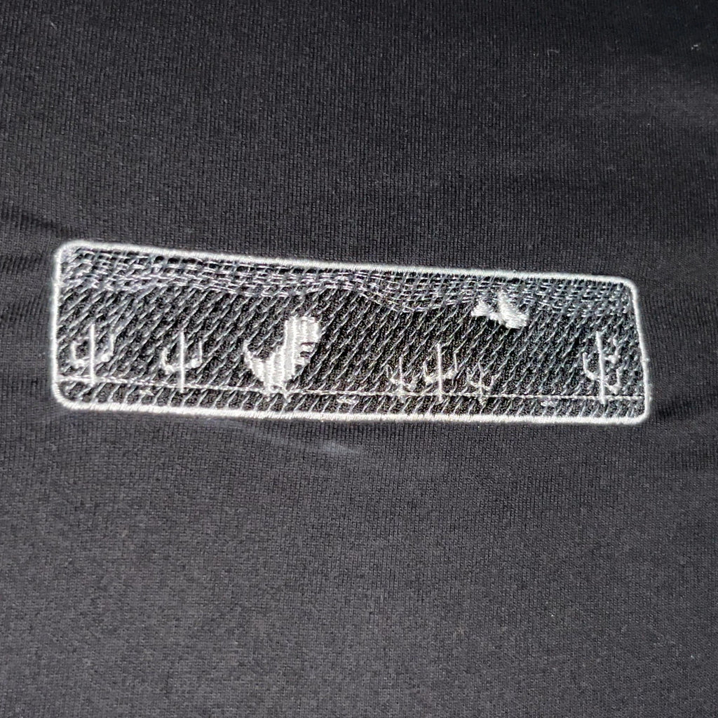 Dinosaur Game Embroidered Oversized Black Colour T-SHIRT