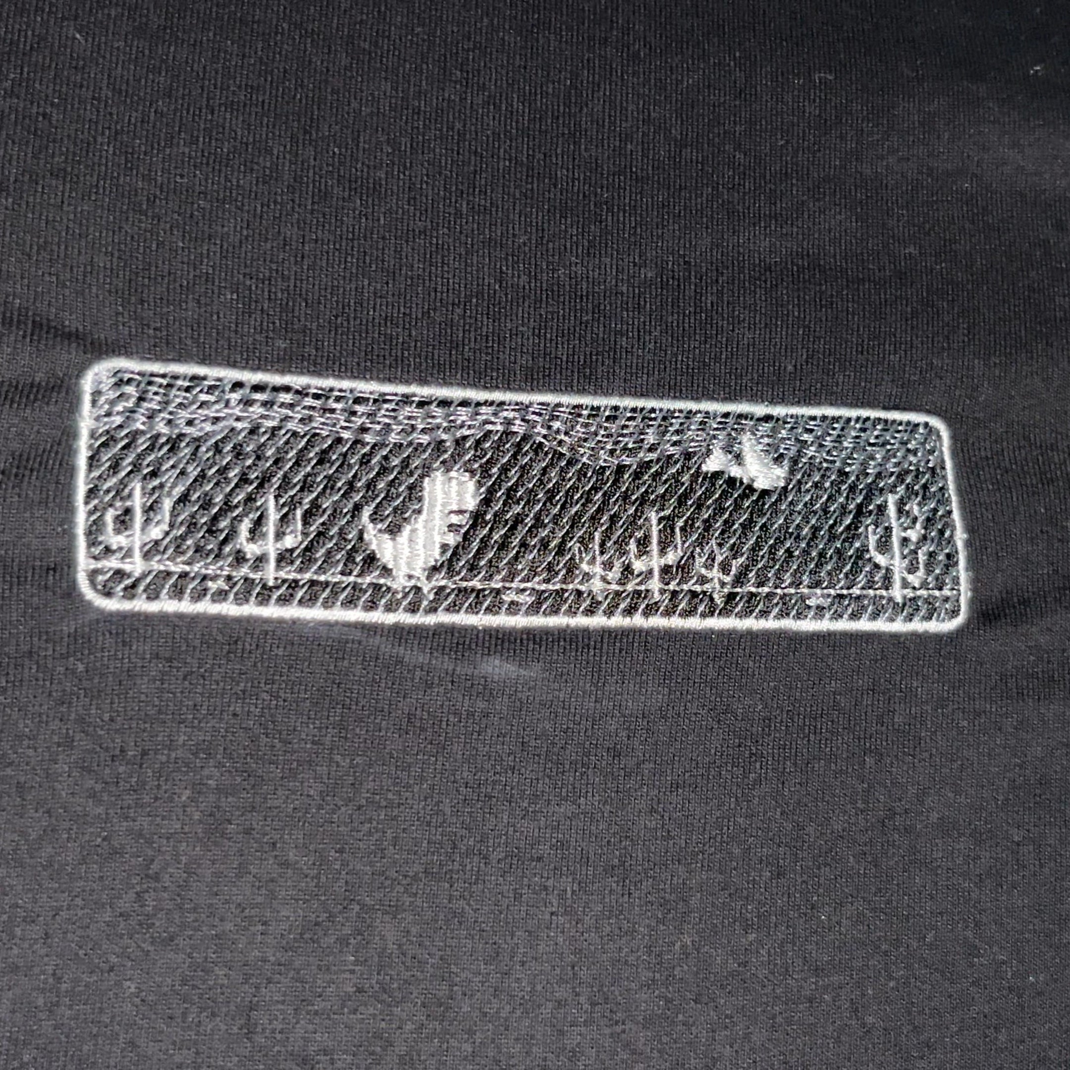 Dinosaur Game Embroidered Oversized Black Colour T-SHIRT